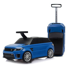 smartbebe路虎系列儿童行李箱可坐骑拉杆箱男女小孩储物玩具箱包宝宝登机旅行箱 路虎款【宝石蓝】