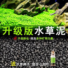 【3件9折】迪普尔 水草泥 5斤装 水族箱装饰懒人造景水草种子套装鱼缸造景底砂 粗粒5斤装+小对叶水草种子