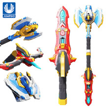 展高JUMPGO迷你特工队X玩具金刚变形机器人巨擘战龙斧8619