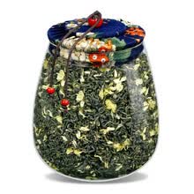 茉莉飘雪2021新茶茉莉飘雪花茶特级1罐共250g茶叶花草茶浓香型春茶散装罐装礼盒装