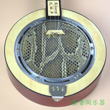 三弦秦琴乐器蟒蛇皮圆形秦琴广东民族弹拨乐器老人乐器 普通款半音