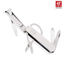 情人节礼物【礼遇价】德国双立人指甲刀 多功能指甲钳折叠刀不锈钢便携指甲剪单个装 不锈钢色