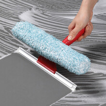 美丽雅 擦玻璃神器 家用双面刮水擦窗户工具擦玻璃器伸缩杆清洁工具 大布头擦玻器