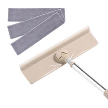 【又擦又刮】擦玻璃神器伸缩杆玻璃清洁器家用刮水器搽窗器清洁器 可弯曲22圆杆子共4块布送泡片