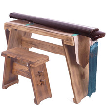 奈乐古琴 老杉木初学演奏古琴生漆手工精斫初学入门练习琴考级演奏古琴 老杉木混沌式+桌凳套装