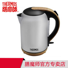 膳魔师（THERM0S）电热水壶烧水电器1.7L食品级304不锈钢茶壶自动断电EHA-1313A EHA-1313A 银色