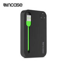 美国INCASE Power移动电源2500mAh内置USB数据线电量显示小巧便携 黑色