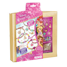 迪士尼冰雪奇缘艾莎公主联名款女孩DIY手工首饰手链儿童益智串珠玩具童话世界首饰套餐6-10岁生日礼物 迪士尼童话世界首饰套餐