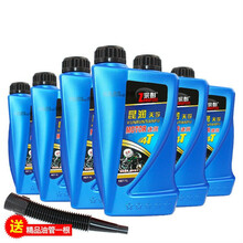 125C摩托车机油4T骑士踏板通用四冲程润滑油四季冬季防冻机油 六瓶+加油管