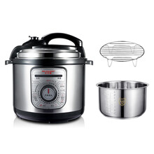 红双喜机械电压力锅304不锈钢高压锅饭煲家用4L6L商用12L双胆 5L食品级304不锈钢单胆3-6人