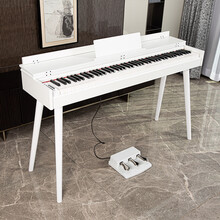 时光密码专业重锤88键电钢琴数码智能钢琴考级初学专业实木家用培训学校电子钢琴专业教学招投标 实木白色88键重锤（不含座椅）