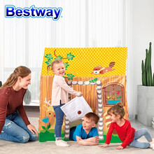 Bestway百适乐 儿童海洋球池帐篷游戏屋 1-4人家用宝宝公主房城堡 男女孩帐篷海洋球池 玩具礼物小屋 52007