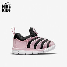 耐克2021夏季毛毛虫男女婴童一脚蹬学步鞋软底轻便跑步鞋儿童运动鞋343938-027暗灰/泡沫粉10C/27码/160mm