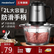 德国汉佳欧斯（HanJiaOurs）绞肉机 家用搅拌机绞馅机搅肉机碎肉机绞菜机小型料理机电动绞肉机 XD271升级版【单刀玻璃碗】