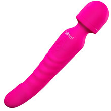 丝妹加温AV棒充电震动棒振动按摩棒女用自玩器抽点刺激 双头震动 柔软舒适