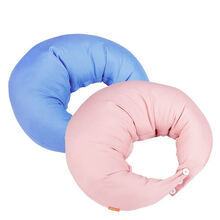 大树 mammyshop妈咪小站 孕妈咪微笑授乳枕 三段式可调扣子 丝光棉布套 (粉红/蓝)颜色随机出货