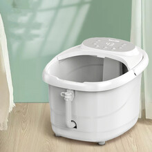 泰昌 TC-08AJ8B1 智能足浴器 气泡加热 智能按键 红光热泡 恒温加热 水电分离 脚动滚轮 白色