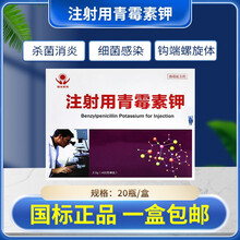 炙升 兽药注射用400青霉素钾注射液兽用猪药牛羊鸡药禽药抗生素青霉素钠（2.5gX20支） 一盒（400万青霉素钾）