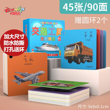丹妮奇特 交通工具有图识字卡片男孩女孩儿童早教益智玩具宝宝认字卡早教卡看图识字3-6岁儿童生日礼物