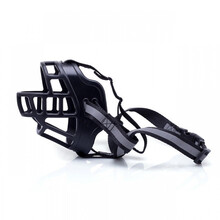 防狗咬防狗叫神器狗狗嘴套嘴罩防捡食狗防咬乱吃叫口罩嘴巴套罩嘴 防咬防叫防乱吃-黑色反光带 1#嘴围20cm，建议体重13-20斤