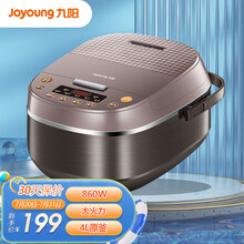 九阳（Joyoung）电饭煲 4升原釜柴火饭 电饭锅大容量 大功率智能预约 F-40FY813 4L 大火快煮（推荐2-5人）【抢购中】
