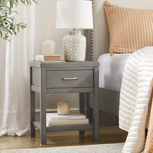 Harbor House美式家具卧室软包床主卧大床1.5/1.8m床Lancaster 床头柜-115678 Lancaster系列