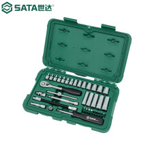 世达 SATA36件小飞套筒组合套装汽修修车工具套装棘轮扳手全套09001