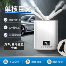 AOMEIQY工业加湿器大雾量家用静音卧室桌面办公室汽车雾化消毒机杀菌消毒除异味除甲醛清洗机爬宠 单核智能12V汽车商用版