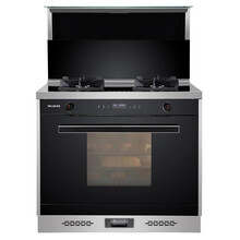 美菱（MeiLing）烟灶蒸集成灶 下排烟侧吸式 家用油烟机燃气灶蒸烤一体机 JJZY-ML1033B液化气