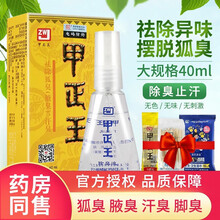 甲正王 除臭液祛腋臭脚臭喷雾止汗露汗臭无香男女腋下喷剂 1盒装【甲正王40ml】