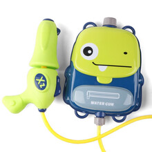 静三素一 儿童背包水枪呲水枪喷水枪 网红沙滩双肩包水枪 打水仗高压抽拉式玩具 小怪兽