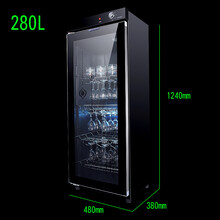 嘉容红酒杯葡萄酒杯消毒柜家用商用大容量单门小型高脚杯架倒挂酒庄用 280升 高度1.24米