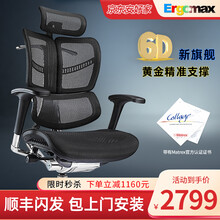 迩高迈思（Ergomax） Evolution人体工学电脑椅网椅家用办公椅子电竞椅游戏椅 黑色