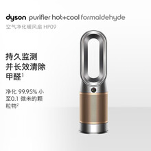 Dyson戴森 HP09多功能无叶净化风扇 兼具空气净化器凉风取暖功能 除菌除甲醛 黑金色 净化+凉暖风