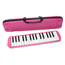 口风琴37键学生课堂初学者练习孔声口风琴演奏乐器送吹管琴包 32键-F-32粉色