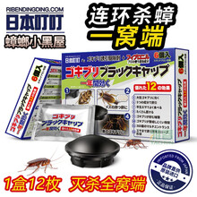 日本叮叮蟑螂药除蟑螂屋家用灭蟑小强克星一窝端杀蟑神器大小通杀 1盒装(12枚）