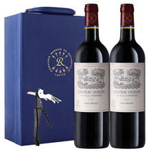 超市	拉菲（LAFITE）遨迪诺古堡上梅多克源自拉菲罗斯柴尔德红葡萄酒750ml*2  耀蓝礼盒装 （原岩石古堡）