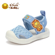 小黄鸭（B.Duck）童鞋儿童凉鞋 夏季防滑减震宝宝机能鞋时尚透气 BY228A1002浅紫蓝22