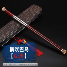 巴乌胶木树脂竖吹仿红木C调B调G调F调小学生成人初学乐器横吹巴乌 横吹 G调 巴乌
