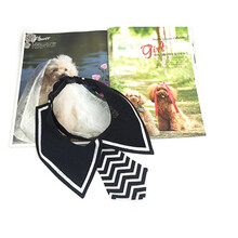 狗狗领结花蝴蝶结项圈大型犬领带围脖金毛萨摩宠物狗帅气配饰品夏 款二 XS-小型