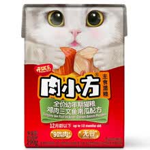 超市	比瑞吉开饭乐宠物猫粮 全价幼猫猫粮湿粮猫零食罐头蓝猫英短美短猫粮190g*8包 三文鱼鸡肉 肉含量90%