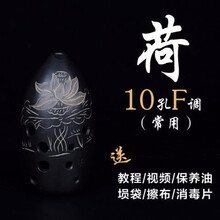 埙F乐器陶埙专业十孔初学者演奏入门10八8孔古熏陨G调勋毕业季礼物定制 10孔F调-荷-左起(常用)
