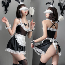 惹火猫 性感情趣内衣女 角色扮演可爱露胸兔女郎制服诱惑蕾丝花边女仆装 R610