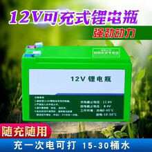 电动喷雾器电瓶锂电池12v8a背负式打药机配件专用农用大容量照明音响门禁电池充电 12V【12A锂电池】