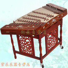 402扬琴乐器 红花梨木扬琴 初学 入门 五码十音 演奏杨琴厂家 花梨木荷塘月色402扬琴