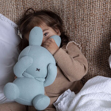 Miffy米菲兔针织毛绒公仔趣味躲猫猫玩偶害羞表情儿童安抚玩具婴儿全棉简约抱枕 27cm躲猫猫玩偶