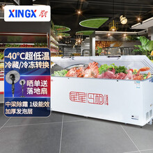 星星518升商用大容量卧式冰柜 低温-40℃超市餐馆冷冻冷柜 商用节能保鲜商用冰箱BD/BC-518ND