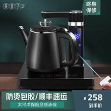 天然乌金石茶盘套装一体全自动上水茶台烧水壶 茶皇子全自动上水电热水壶 家用304不锈钢烧水壶茶具套装 ZX1-X上水壶*1