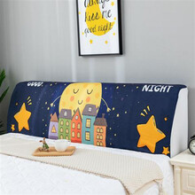 甜梦莱 床头罩全包北欧风格ins通用防尘软包保护套床靠背套简约现代 星月童话 1.5米(床头罩)