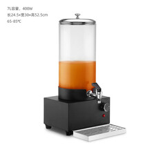 自助餐牛奶鼎玻璃罐电加热咖啡鼎酒店保温豆浆牛奶桶饮料机果汁鼎YONNAILI定制 豪华一体电热/7升玻璃罐